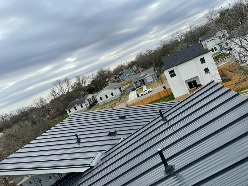 Standing seam metal roof panels with vents for Skylight Repair in Willowbrook
